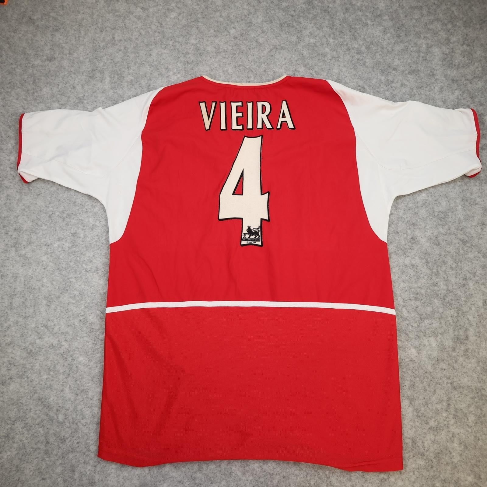 Vintage Arsenal Shirt Mens XL Red Home 2002 2004 Invincibles Nike O2 Vieira 4