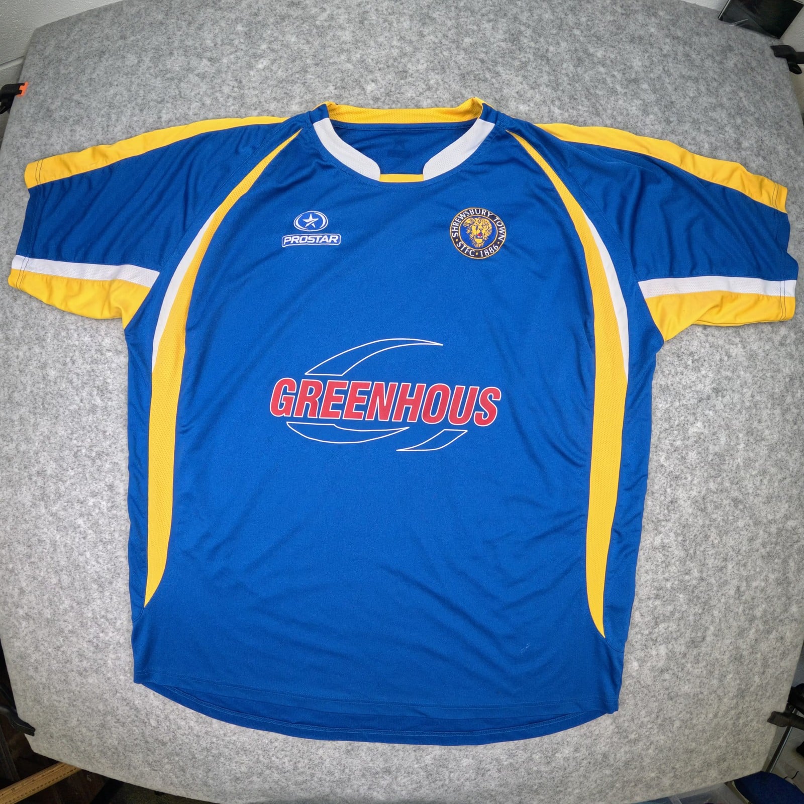 Shrewsbury Town Football Shirt 2XL Home Blue Prostar 2008 2010 Jersey