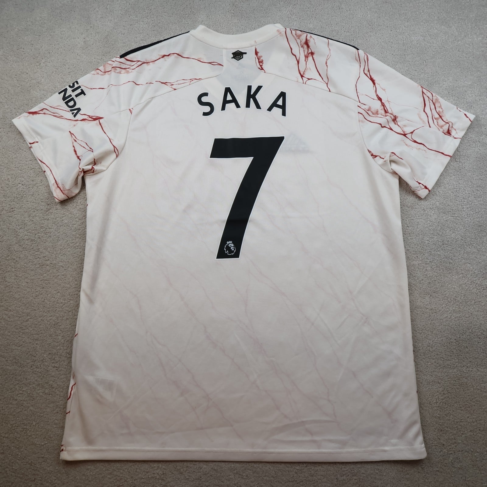 Arsenal Shirt Extra Large White Away Kit 2021 2022 Adidas Jersey Soccer Saka 7