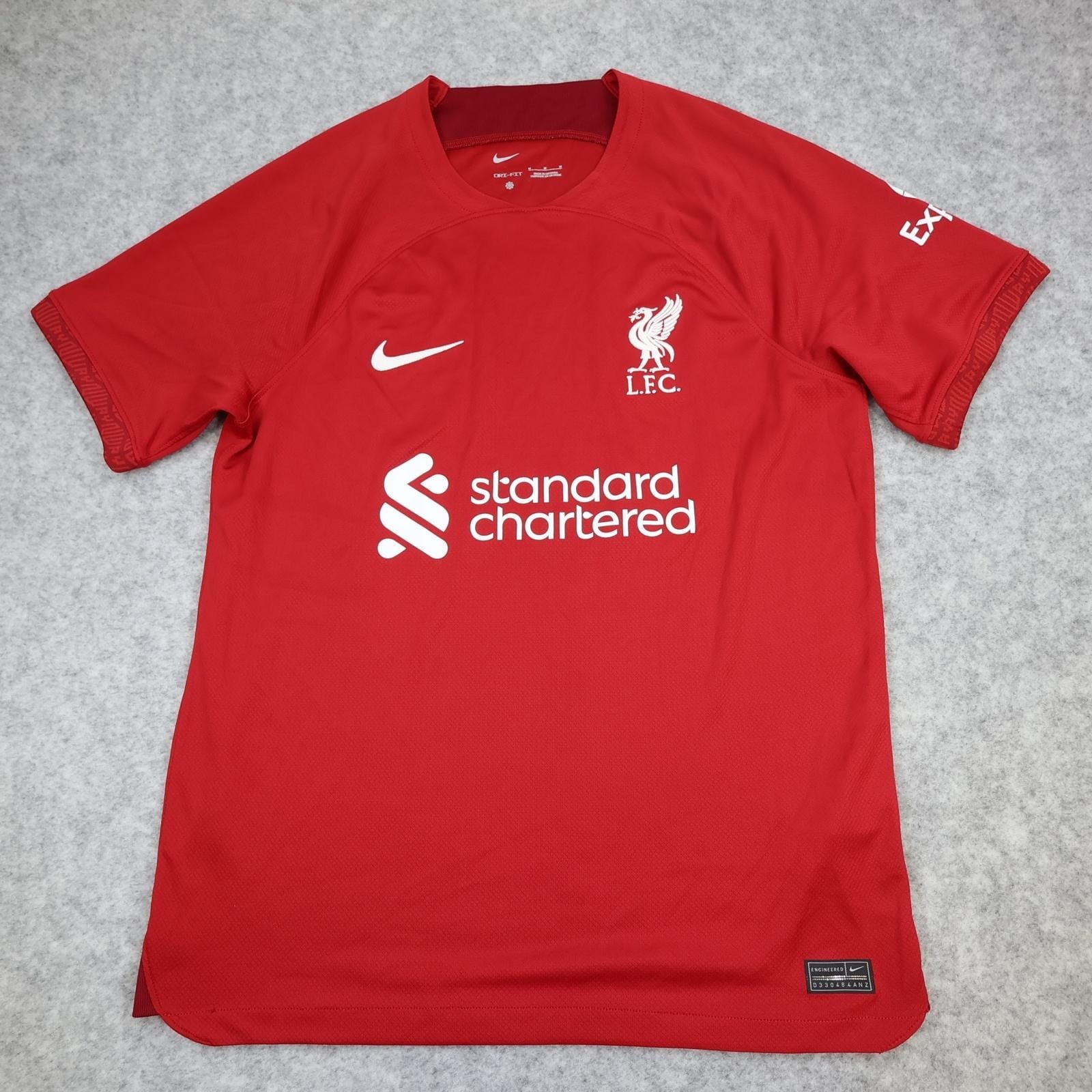 Liverpool Shirt Mens Medium Red Home EPL Football Nike 2022 2023 Jersey LFC