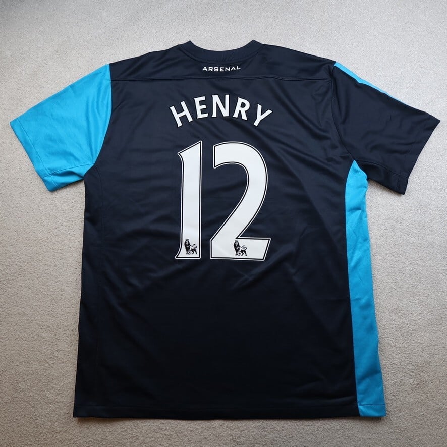 Arsenal Shirt Extra Large Blue Away Kit 2011 2012 Nike Jersey Thierry Henry 12