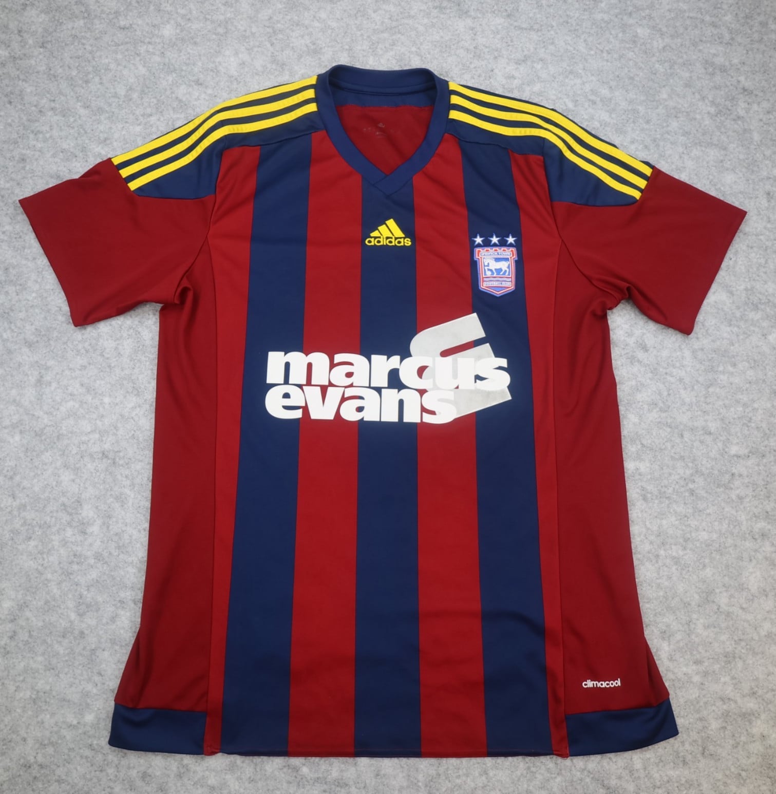 Ipswich Town Shirt Large Burgundy Away Kit 2015 2016 Adidas Jersey Marcus Evans