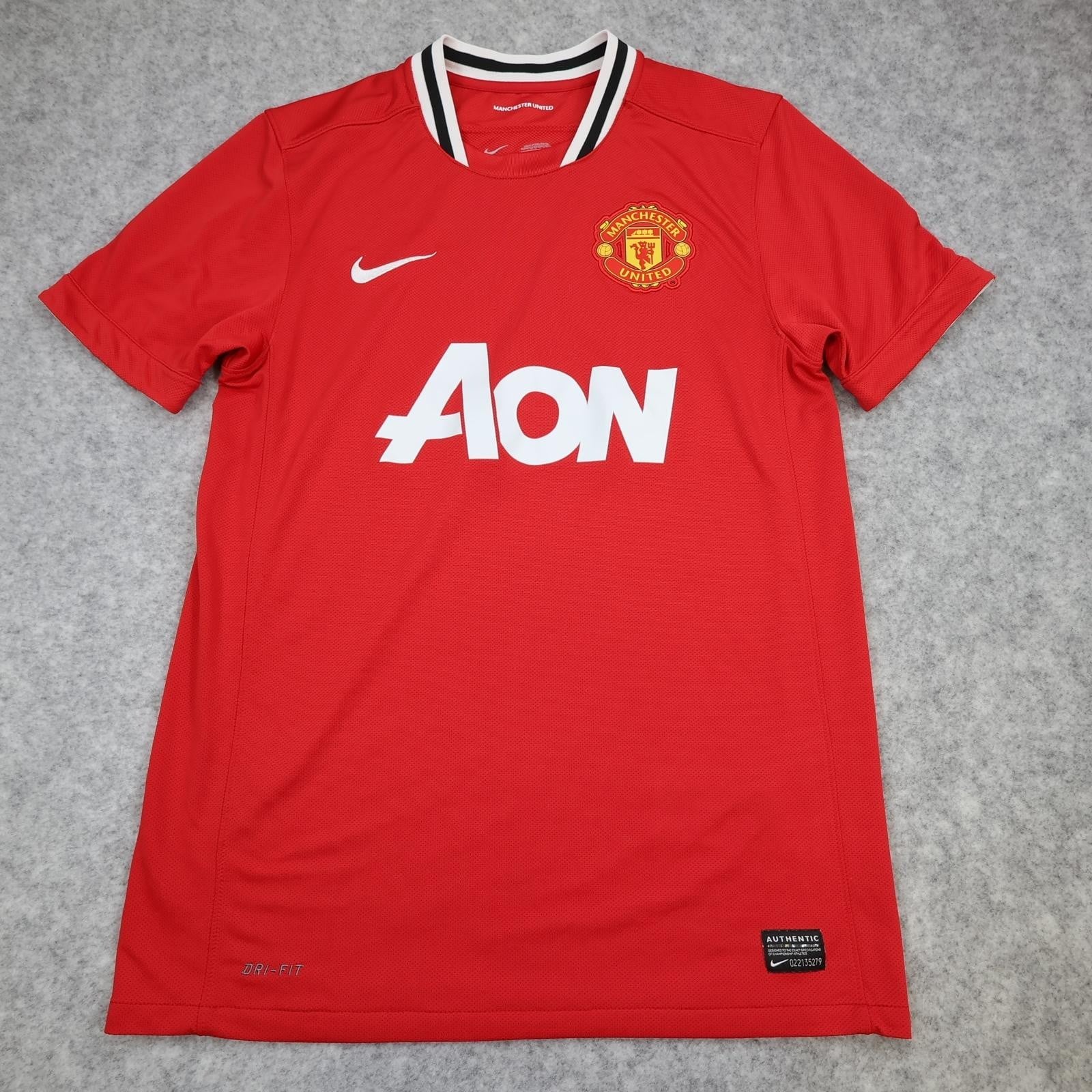 Manchester United Shirt Mens Medium Red Home 2011 2012 EPL Football Nike Jersey