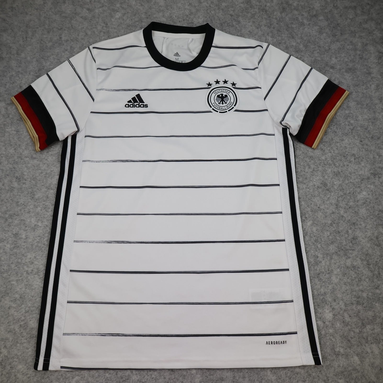 Germany Home Shirt Mens Medium White 2020 2021 Football Soccer Adidas Jersey