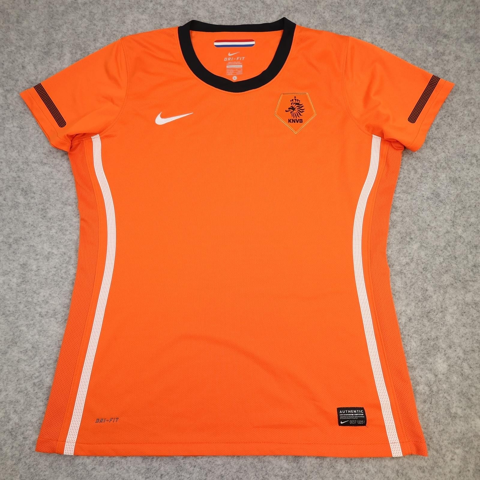 Netherlands Home Shirt Womens Large 16-18 Orange 2010 2011 Nike Soccer Jersey
