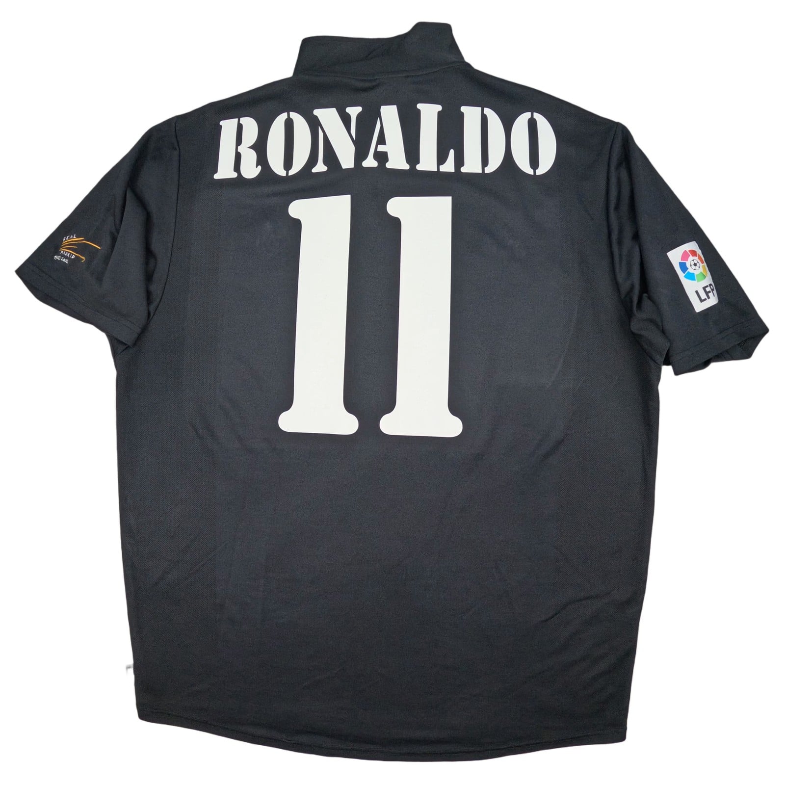 Real Madrid Football Shirt Extra Large Black Away 2002 2003 adidas Ronaldo 11