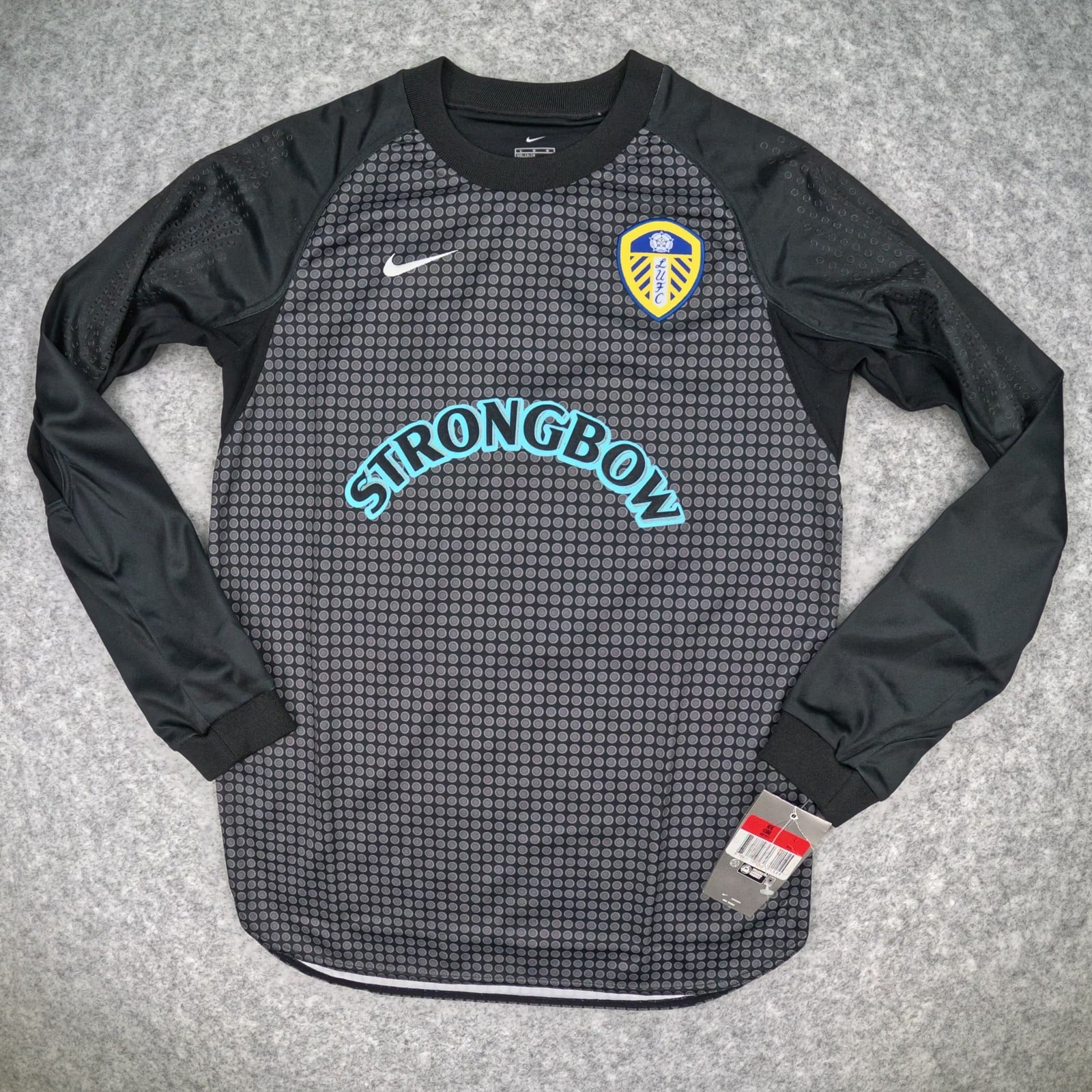 Leeds United Shirt Children 12-13 Years Large Black Goalkeeper 2000 2002 Nike