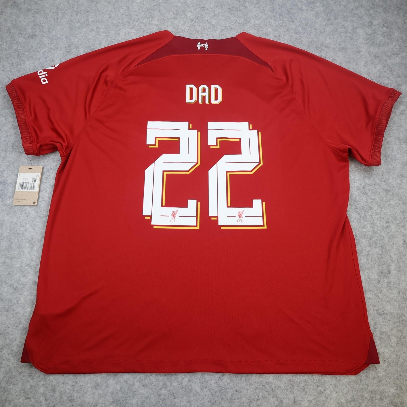 Liverpool Shirt Mens 3XL Red Home 2022 2023 Football Nike Dad 22 Soccer Jersey
