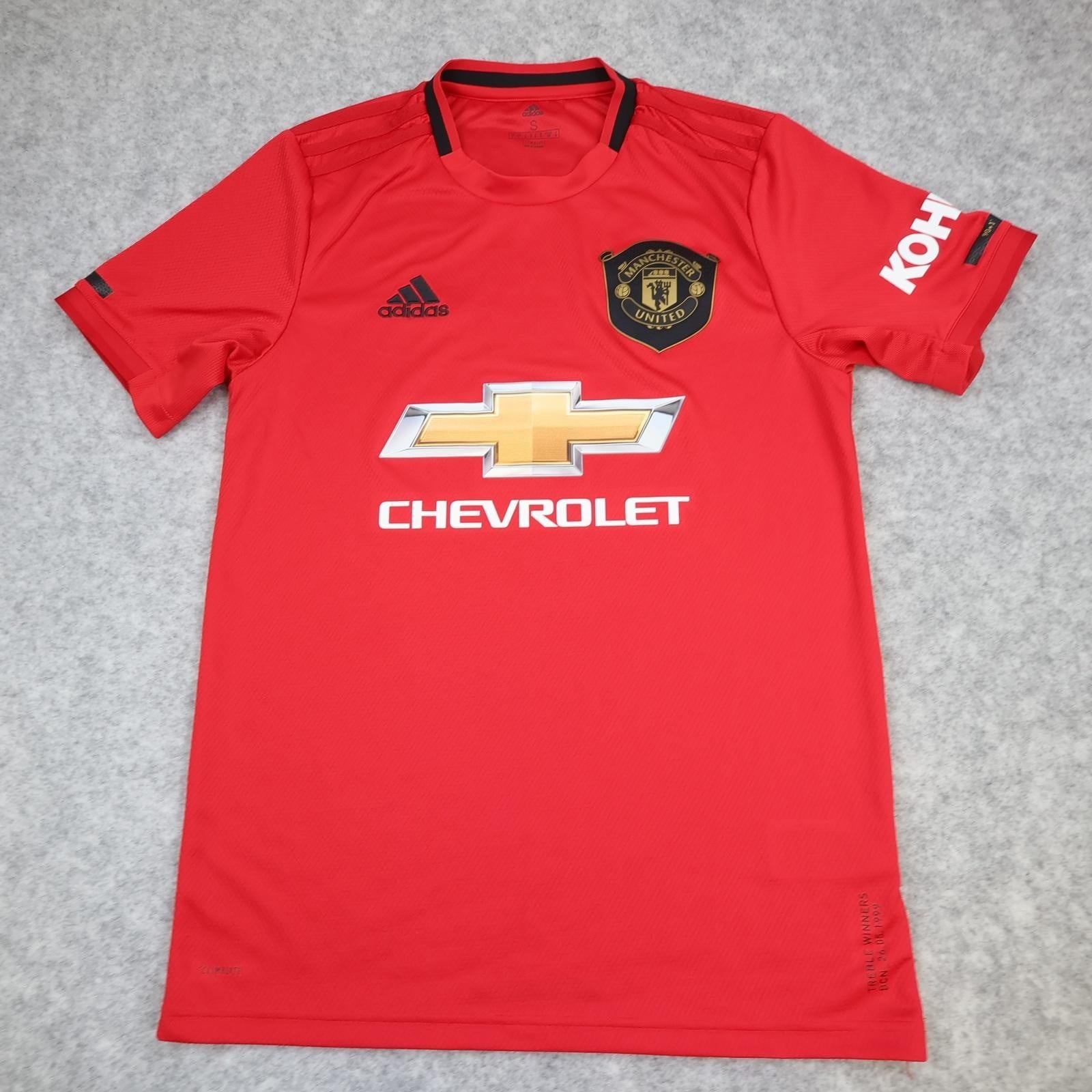 Manchester United Shirt Mens Small Red Home 2019 2020 Football Adidas Chevrolet