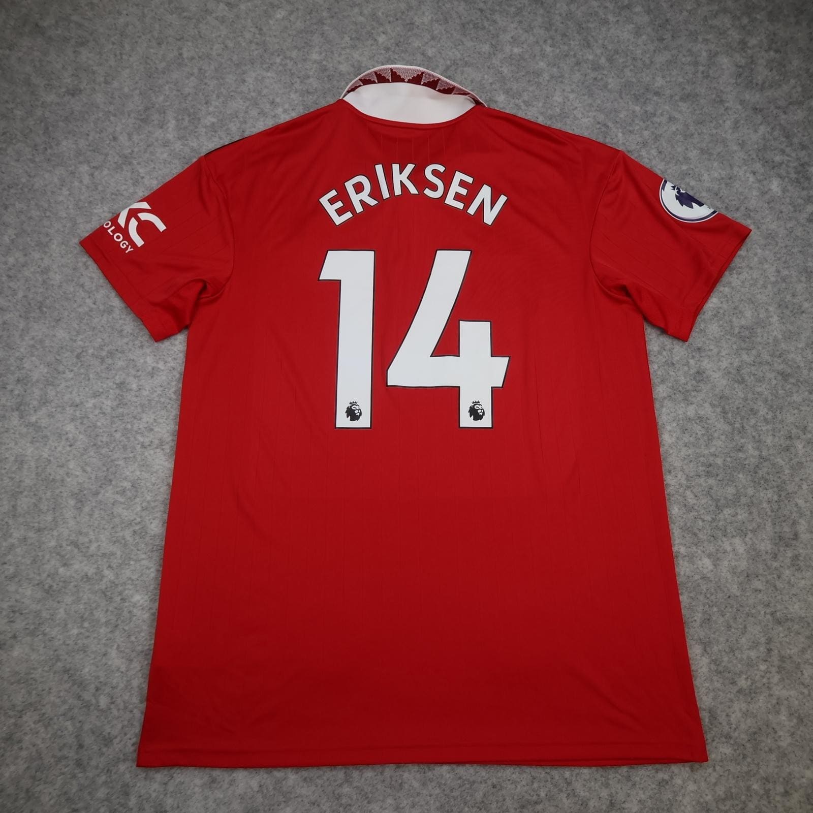 Manchester United Shirt Mens Large Red Home 2022 2023 Football Adidas Eriksen 14