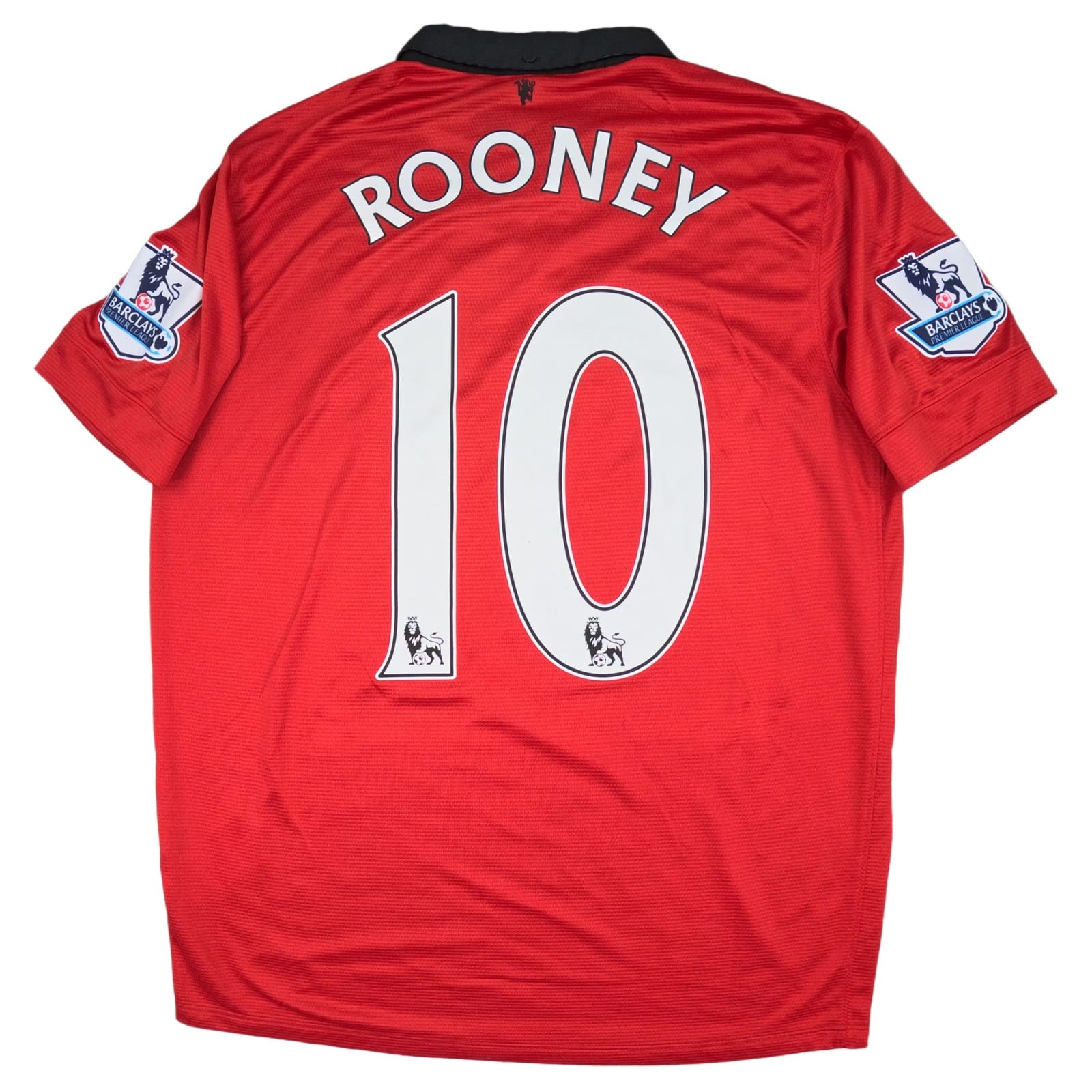 Manchester United Football Shirt Large Red Home 2013 2014 Nike 10 Rooney Jersey