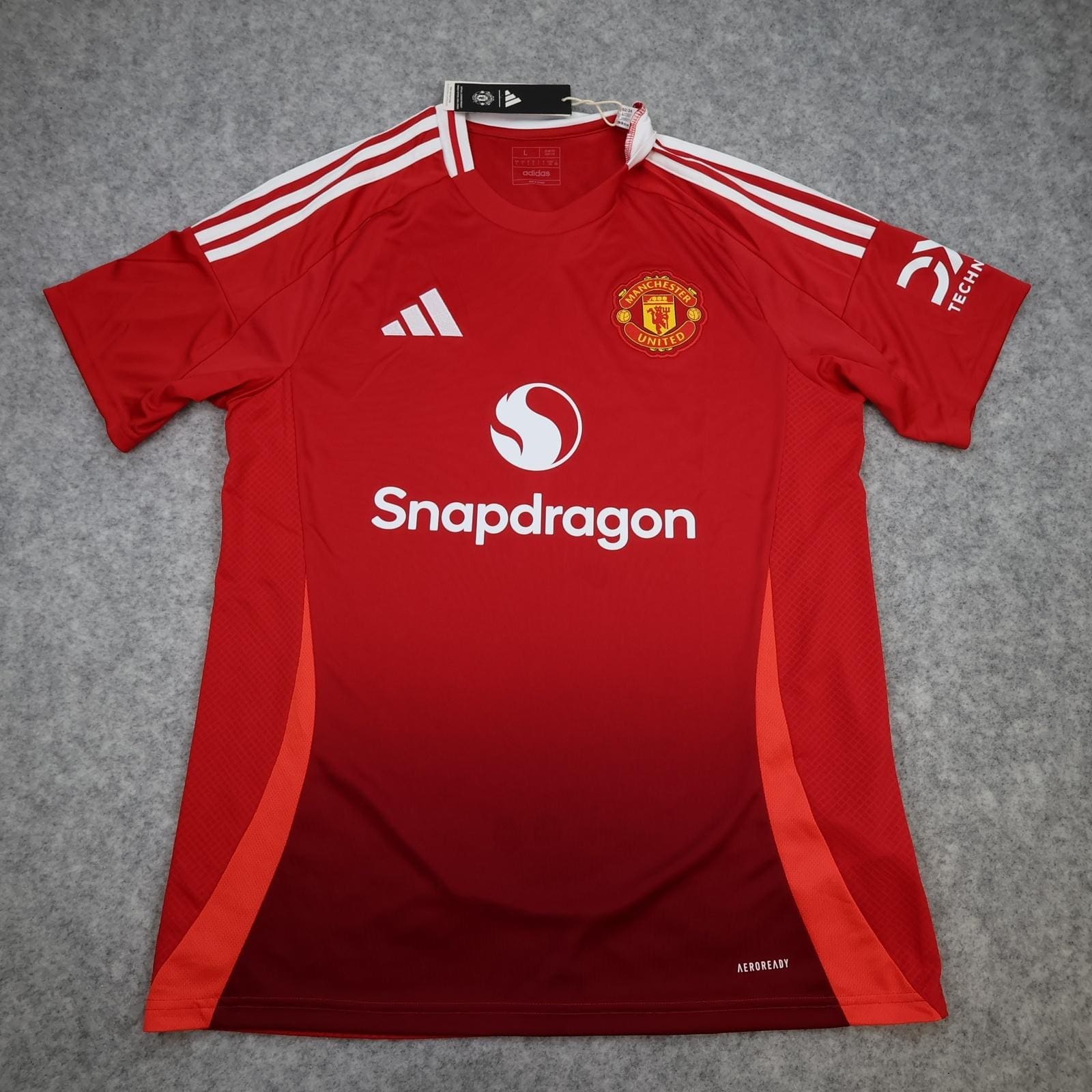 Manchester United Shirt Mens Large Red Home 2024 2025 Adidas Soccer Jersey
