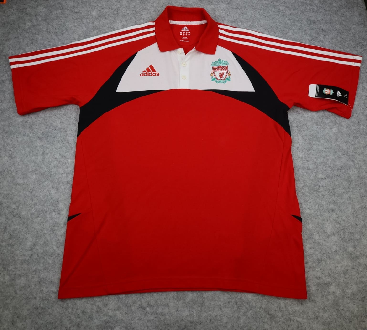Liverpool Polo Shirt Extra Large Red Training Kit 2007 2008 Adidas Soccer XL