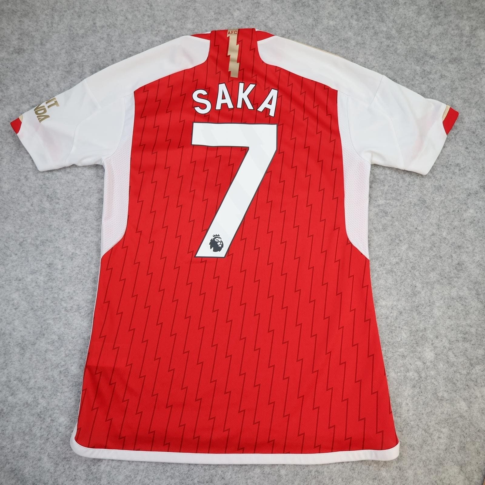 Arsenal Shirt Mens Small Red Home EPL 2023 2024 Adidas Emirates Saka 7 Jersey