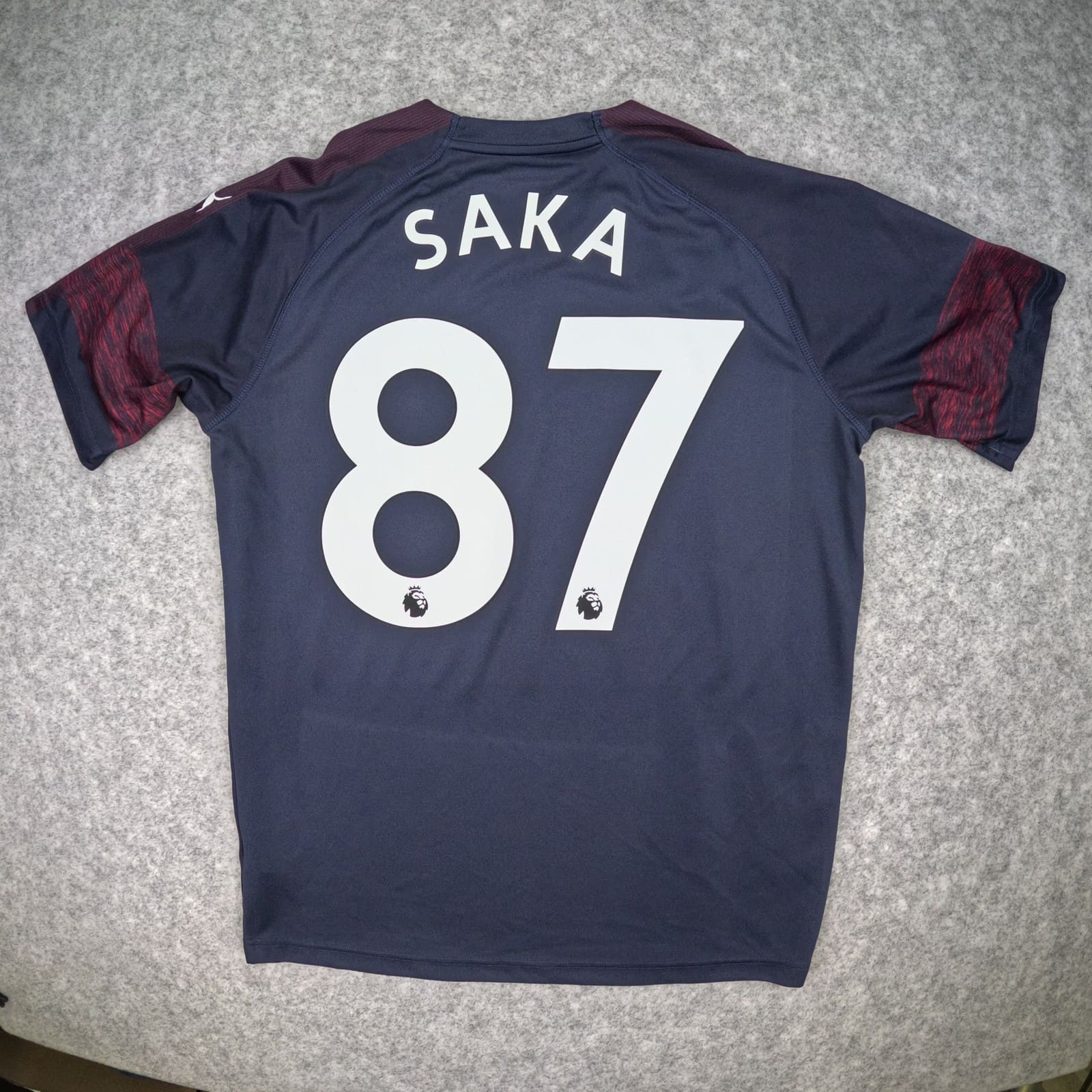 Arsenal Football Shirt Medium 2018 2019 Away Puma Saka 87 Soccer Jersey