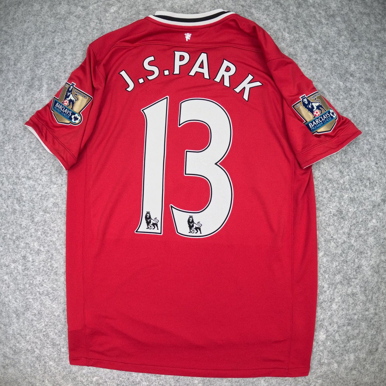 Manchester United Football Shirt Medium Red Home 2011 2012 Nike Ji Sung Park 13