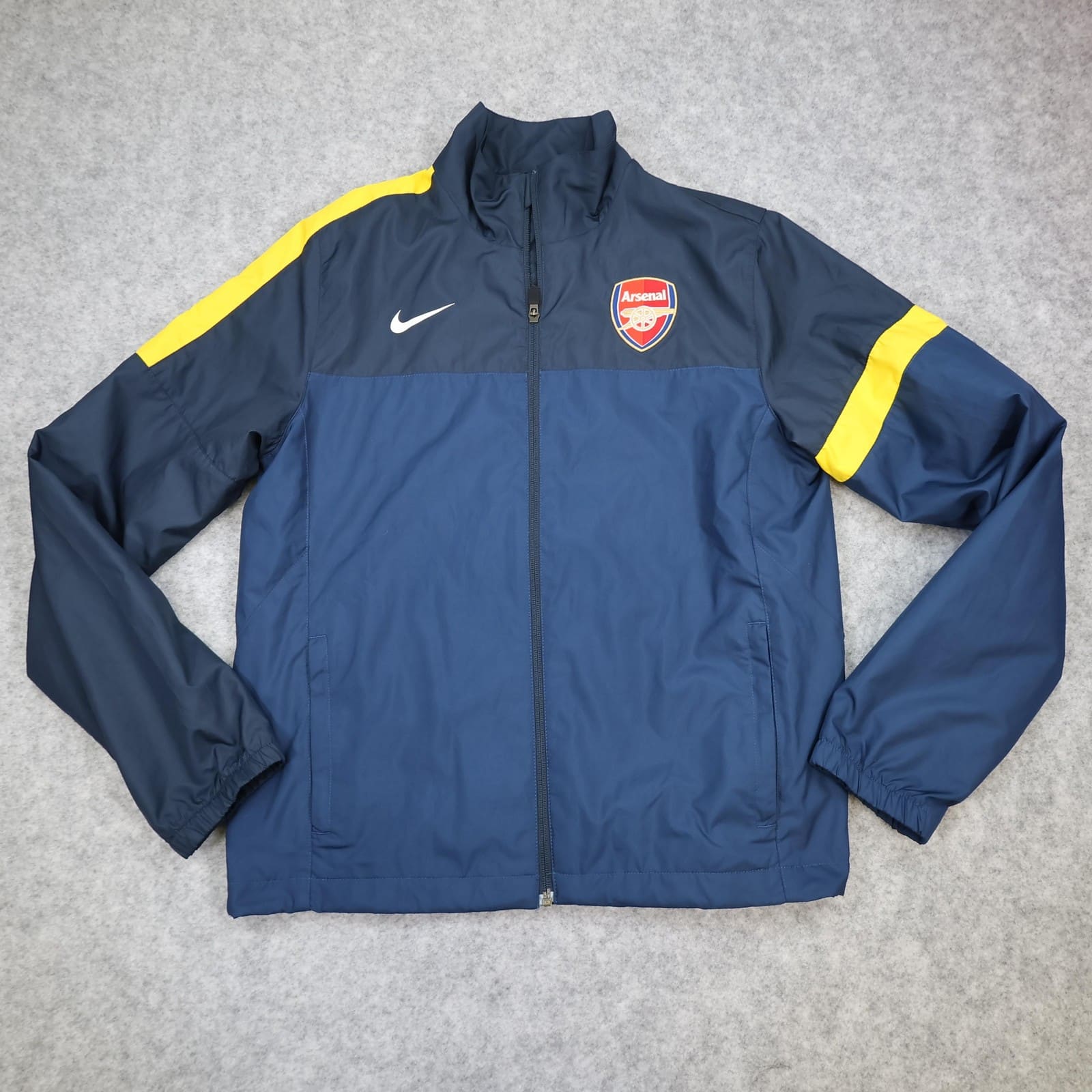 Arsenal Jacket Mens Medium Navy Yellow Football Nike Training 2012 2013