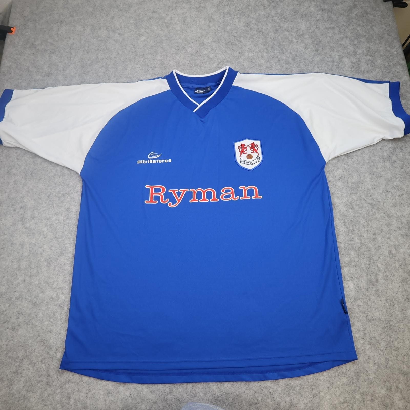 Millwall Shirt Mens 3XL Blue Home 2003 2004 Strikeforce Ryman Soccer Jersey