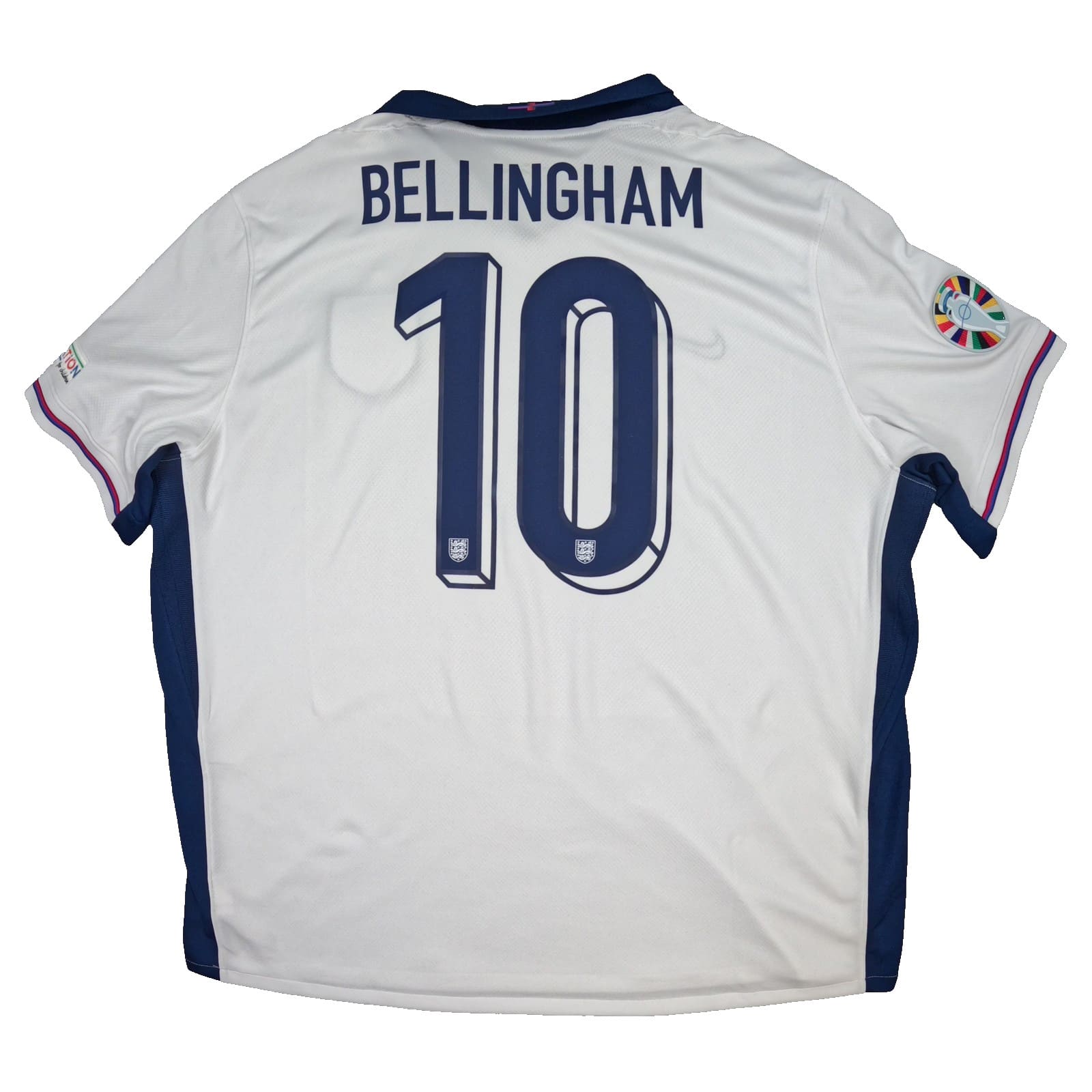 England Football Shirt 2XL White Home 2024 2025 Nike Jude Bellingham 10 Jersey