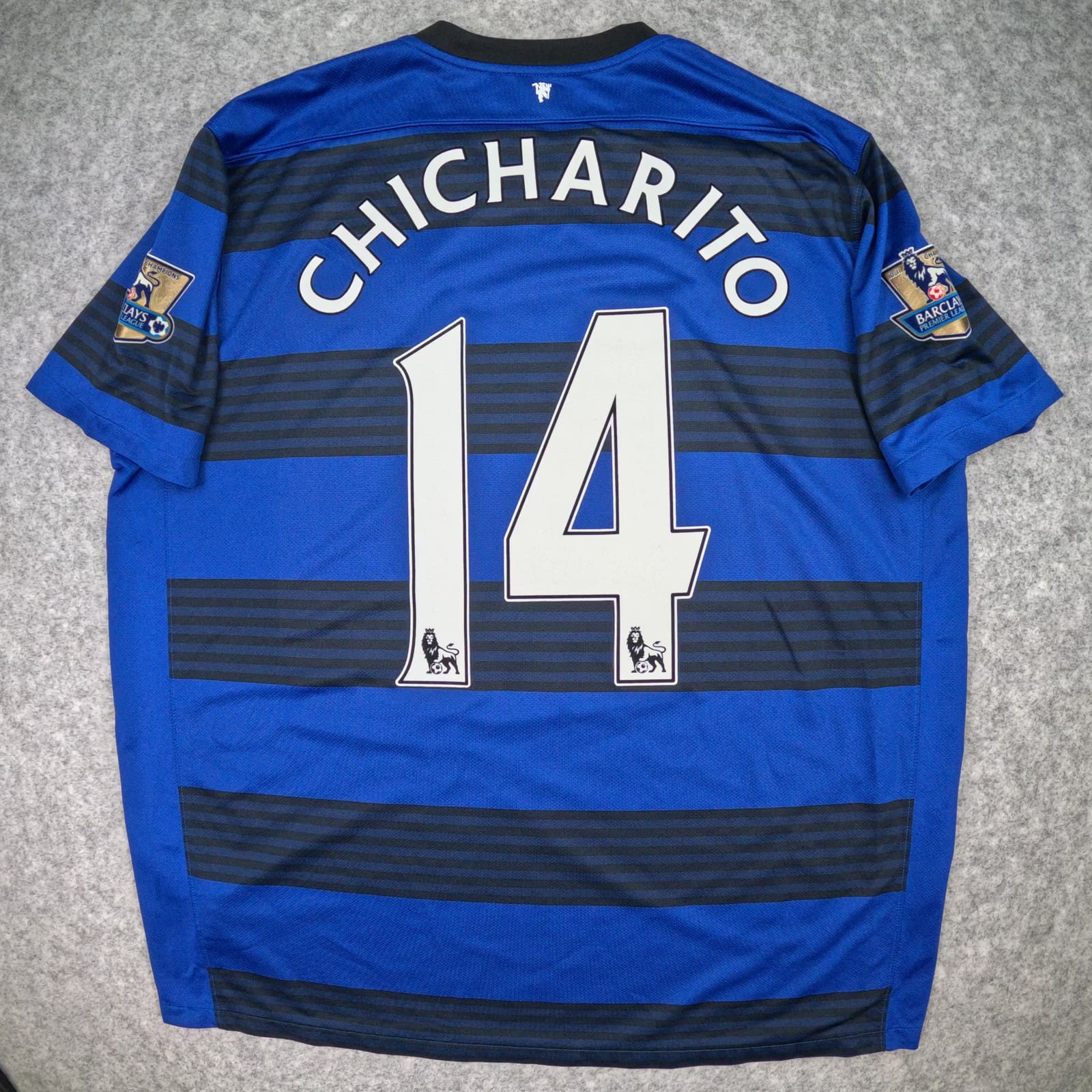 Manchester United Football Shirt 2XL Blue Away 2011 2013 Nike Chicharito 14