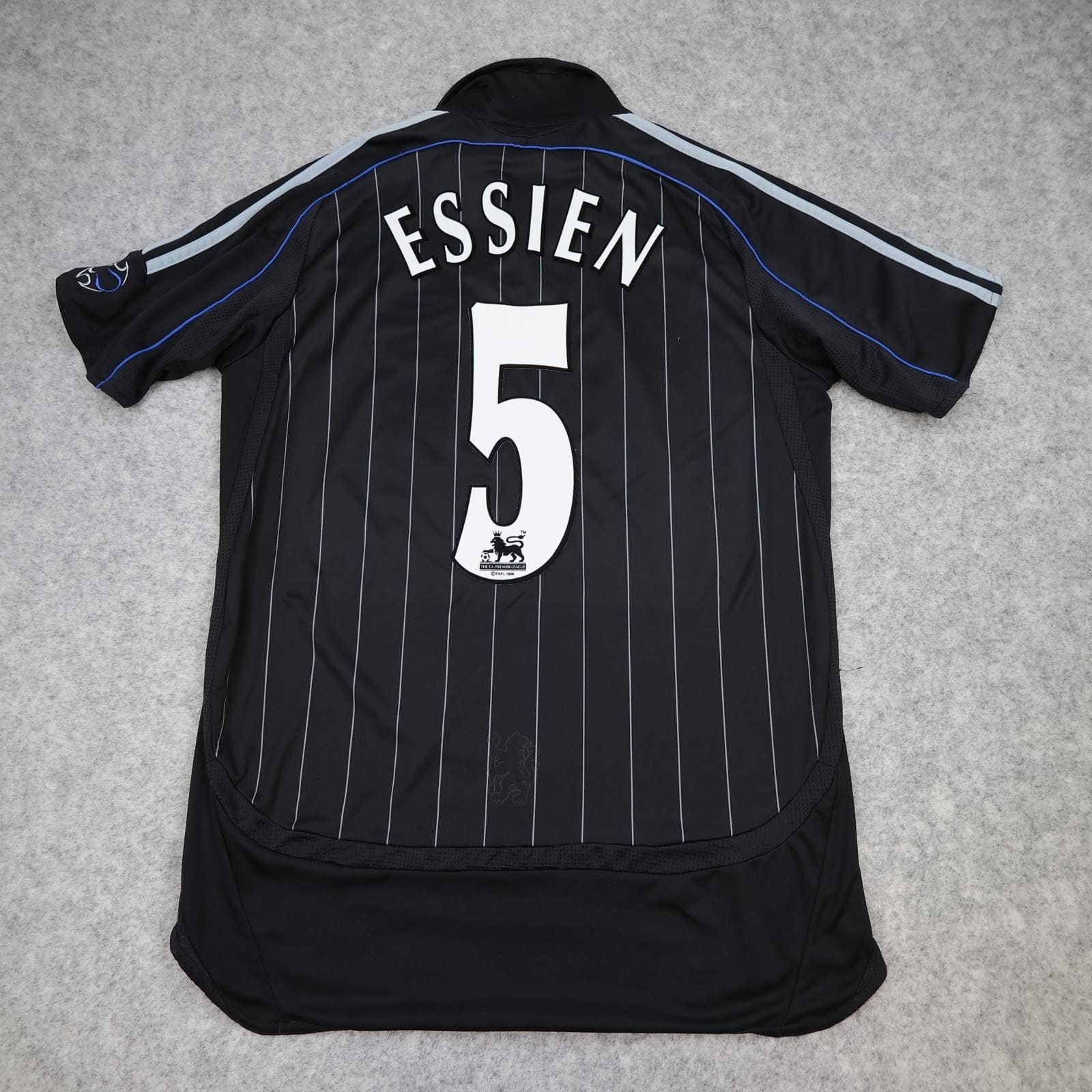 Chelsea Shirt Mens Small Black Third Kit 2006 2007 Adidas Essien 5 Soccer Jersey