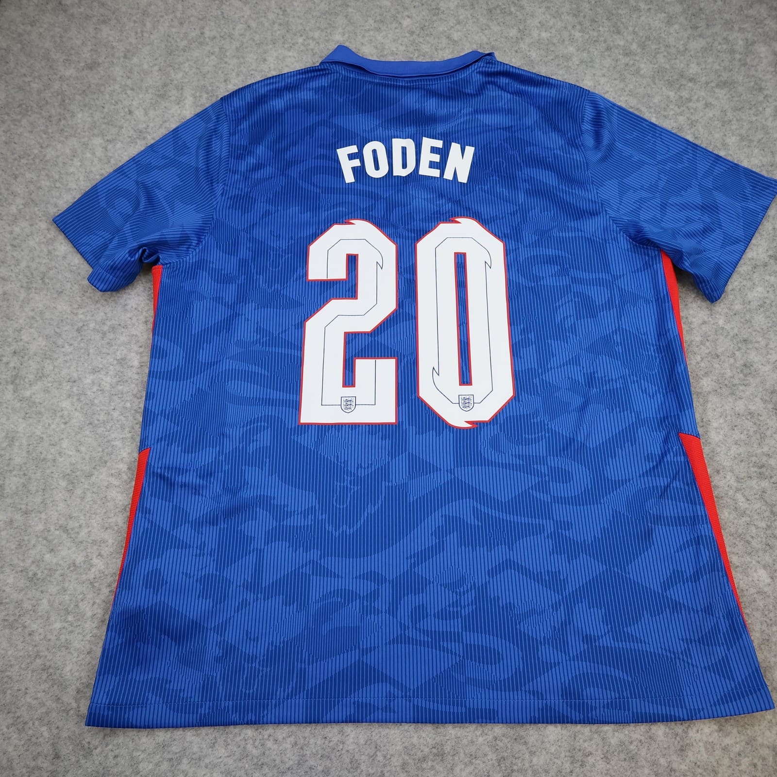 England Away Shirt Mens XL Blue 2020 2021 Football Nike Dri Fit Foden 20