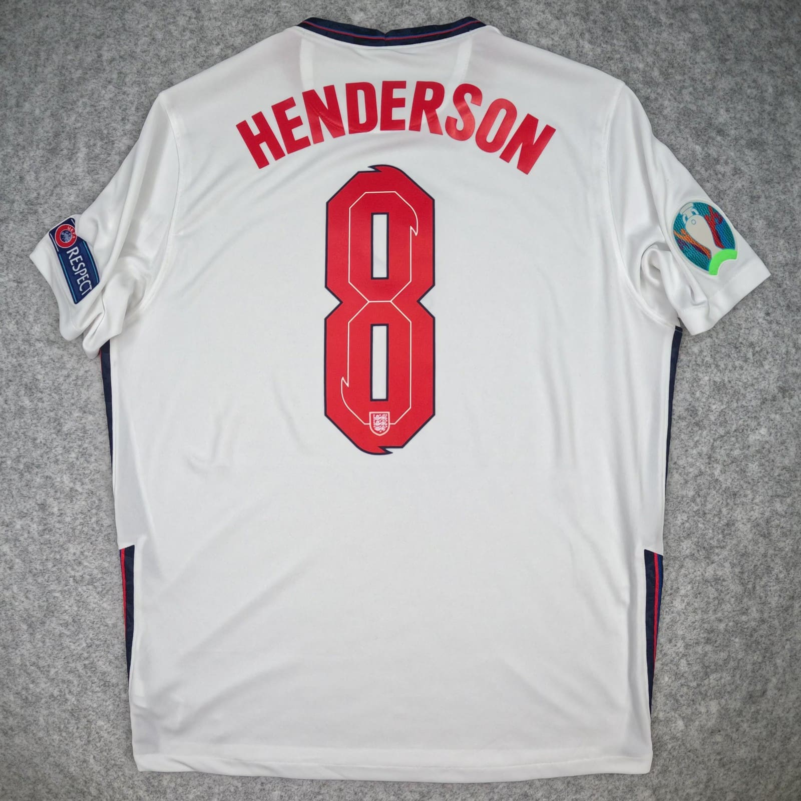 England Football Shirt Large White Home 2020 22 Nike Henderson Soccer Jersey
