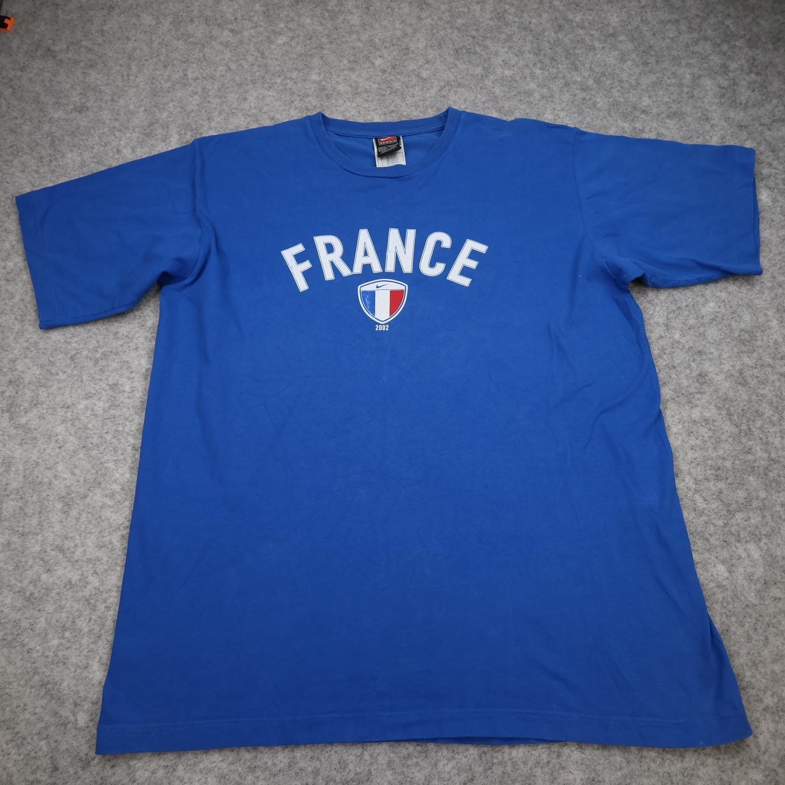 Vintage France Training Shirt Mens XL Blue 2002 Football Nike Henry 12 00s