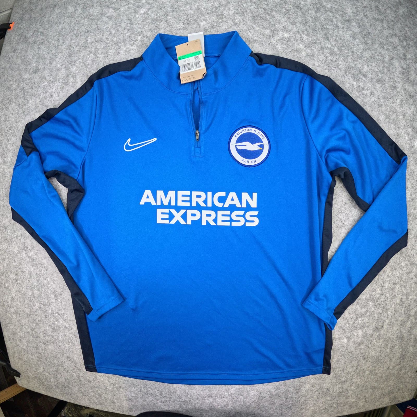 Brighton and Hove Albion Training Top Extra Large Blue Nike 1 4 Zip DR1352-463
