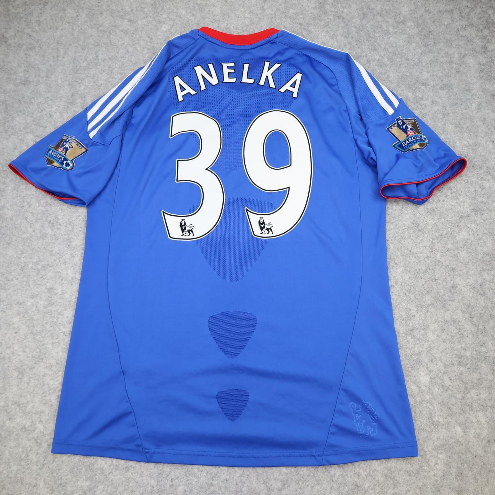 Chelsea Shirt Mens Large Blue Home 2010 2011 Adidas Anelka 39 Soccer Jersey