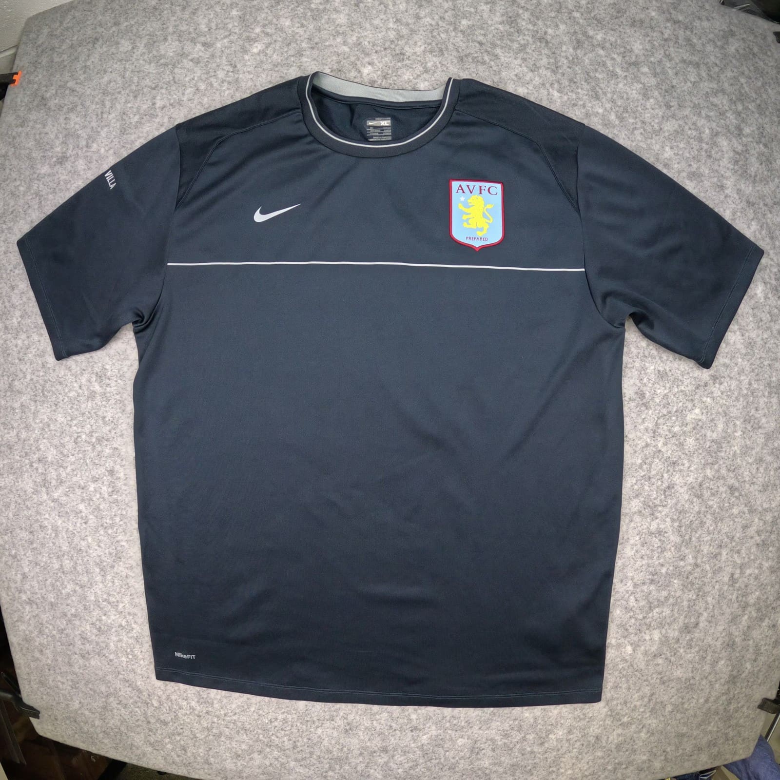 Aston Villa Football Shirt Extra Large Navy Blue Nike 2008 2009 Training Jersey