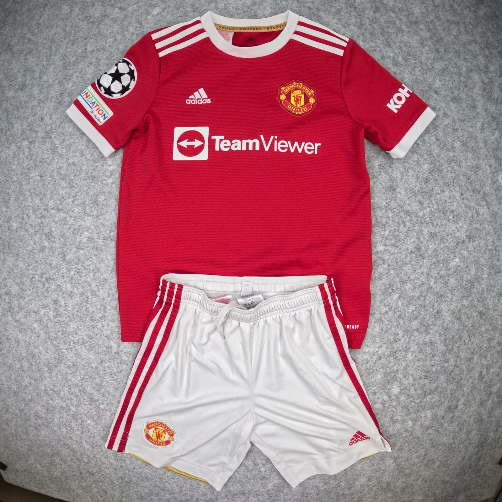 Manchester United Football Kit Set 11 12Y 152 Home 2021-22 adidas Rashford 10