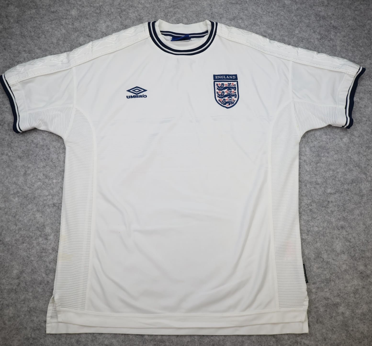 Vintage England Football Shirt Extra Large Umbro White Home 1999 2001 Jersey XL