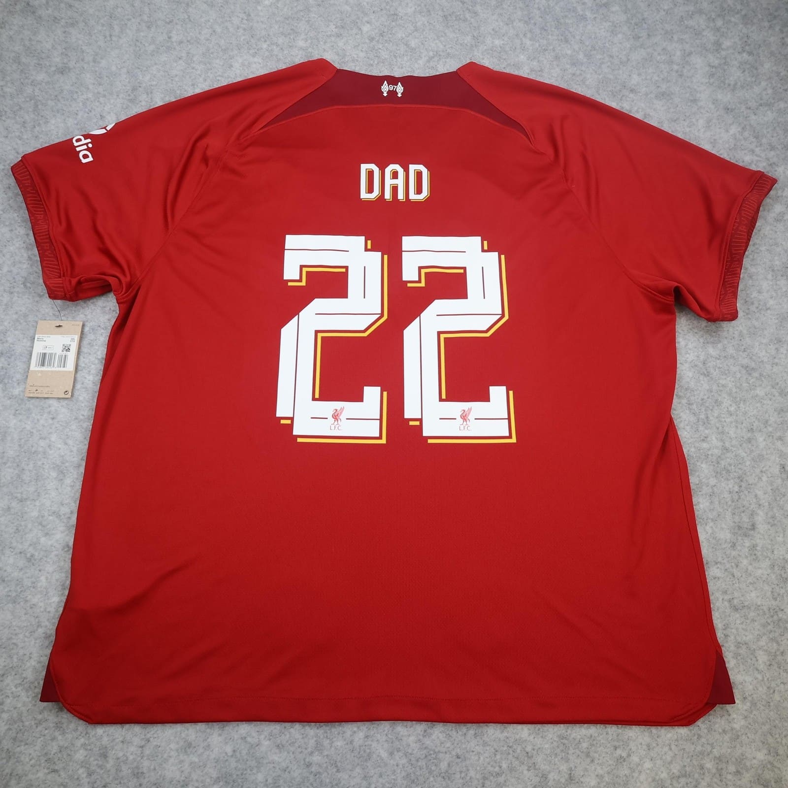 Liverpool Shirt Mens 3XL Red Home 2022 2023 Football Nike Dad 22 Soccer Jersey